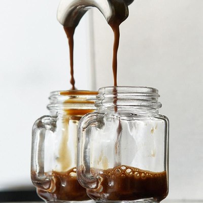 迷你咖啡浓缩液分装瓶密封罐y玻璃水杯小酒瓶样品储存罐随行便携