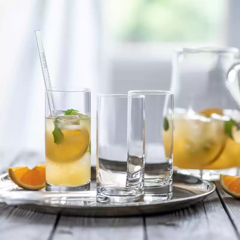 德国SCHOTT进口水晶玻璃高杯啤酒杯牛奶杯茶杯R果汁冷饮水杯子套