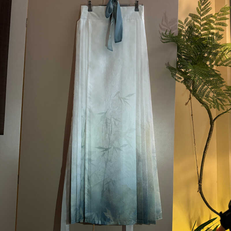 青渊原创汉服【夏江南】日常新中式改良马面裙半身裙女春夏中国风