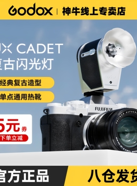 Godox 神牛Lux cadet复古闪光灯微单单反相机外置灯适用于佳能尼康索尼富士X100VI/XT5旅拍外接热靴灯机顶闪