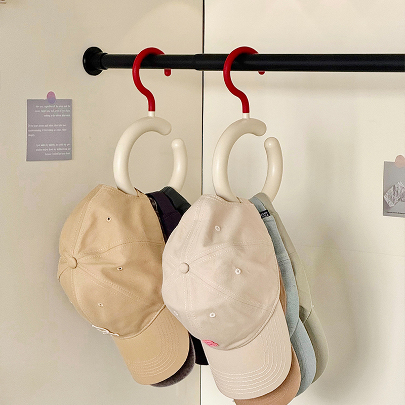 帽子收纳神器宿舍家用衣柜内挂鸭舌棒球帽吊带多功能挂帽子展示架