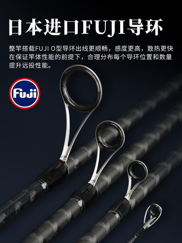 钓之屋锐搏二代远投路亚竿2.62/2.77/2.92/3.21米ML/M海鲈钓竿