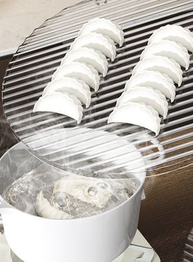 饺子盖帘家用食品级透明摆放水饺托盘餐垫饺子垫厨房专用不粘底