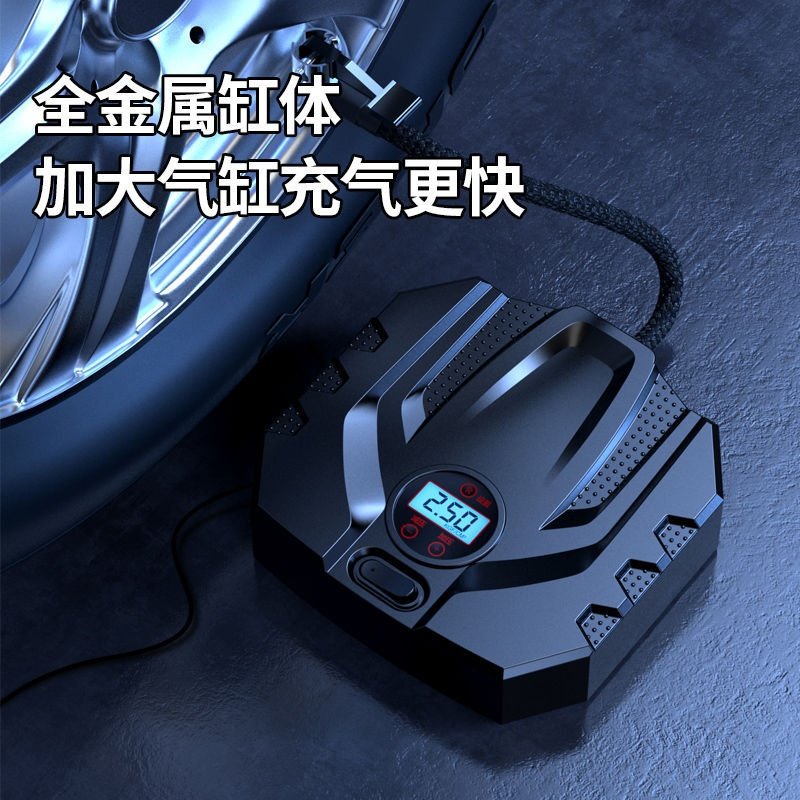 车载充气泵电动汽车轮胎打气泵电动打气筒家用小轿车通全自动