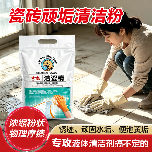 雪豹强力去污地砖浴室神器清洁剂