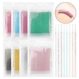 500/1000Pcs Disposable Micro Brush Mascara Wands Applicator