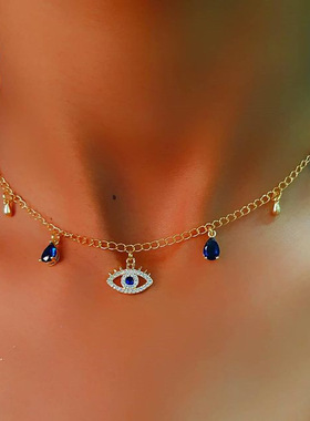 Eye Necklace for Women Jewelry Beaded  Choker New Jewellery