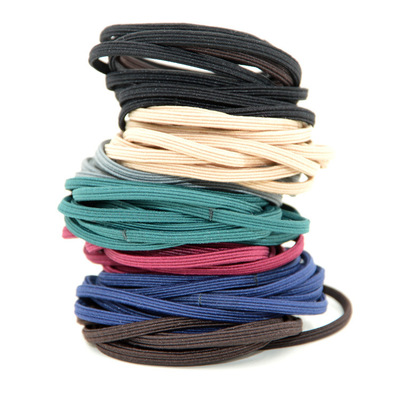 Rubber band popular basic flat hair rope DIY hair accessory