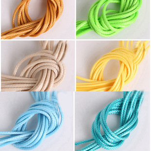 Korean string wax necklace leather thread 2mm