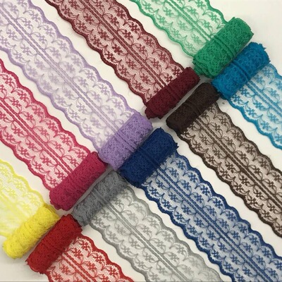 10 Yards/roll Black Lace Fabric Ribbon DIY Webbing Decoratio