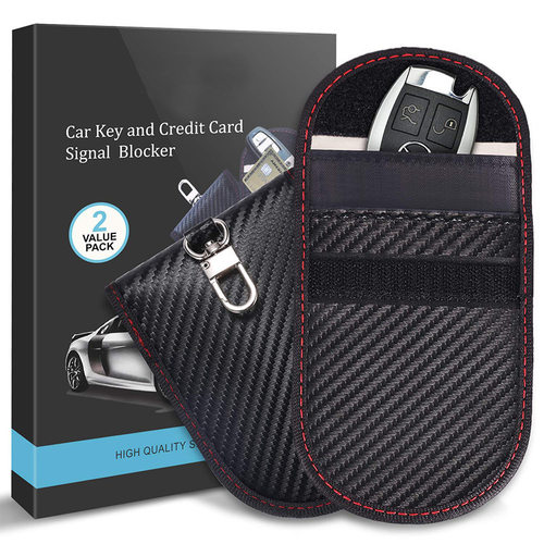 RFID car shielding key bag carbon fiber large, medium and sm