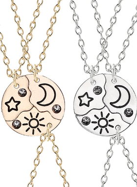 e Best Friend Bff Friendship Couple Necklace Fashion Jewelry