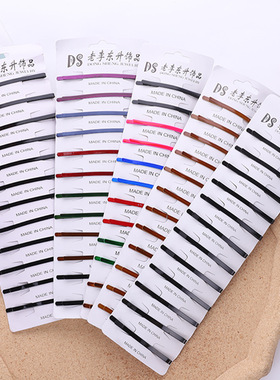 Black single clip colorful BB clip hair accessory for women