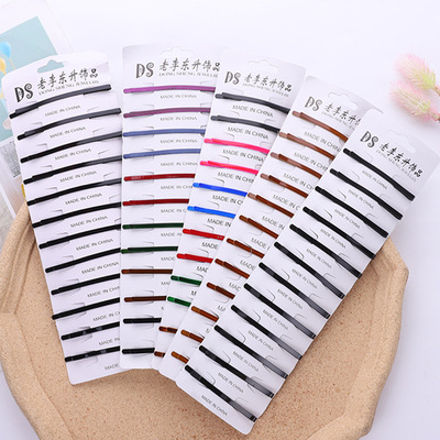 Black single clip colorful BB clip hair accessory for women