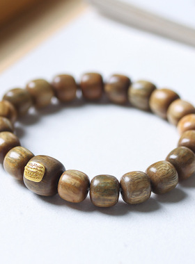 Argentine green sandalwood barrel beads DIY five rosary bead