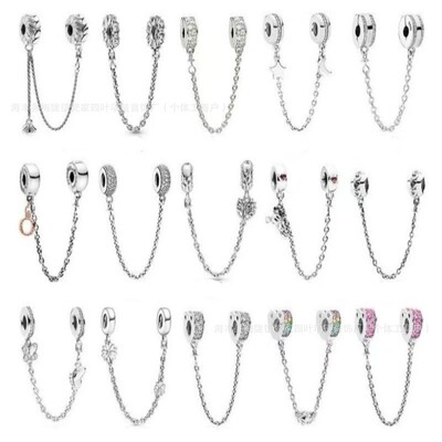 925 original bracelet, 925 silver safety chain series