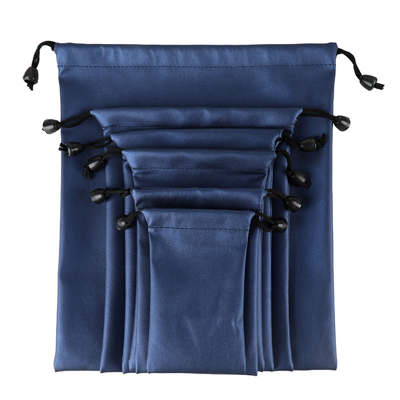 new fashion pu leather gift bag jewelry pouch drawstring we