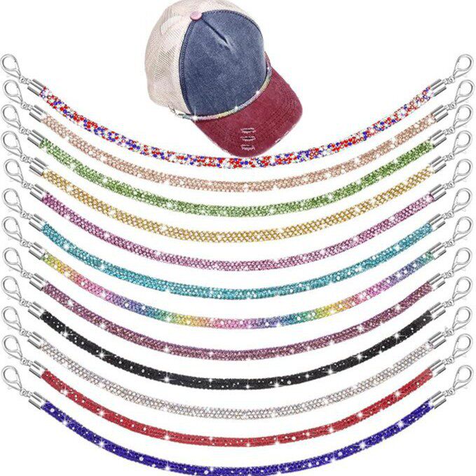 INS sparkling rhinestone couple style hat chain shoe chain