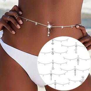 Navel Belly Piercing Waist Ring Jewelry Chain