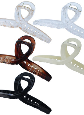 13CM size black cross hairpin for the back of the head