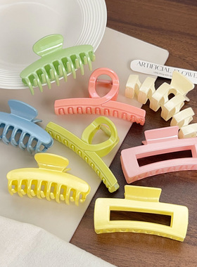 Sparkling Pink Large Grip Clip Back of Head Hair Accessory