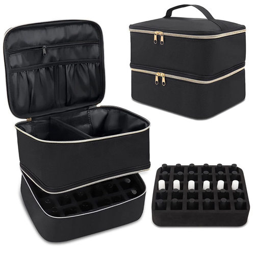 Nail Polish Organizer Handheld Double Layer CosmeticOrganize