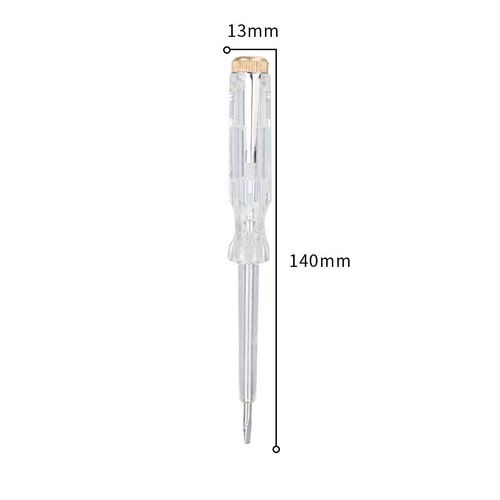 工具DL8001简易式测电笔家用电工多功能透明柄螺丝刀LED