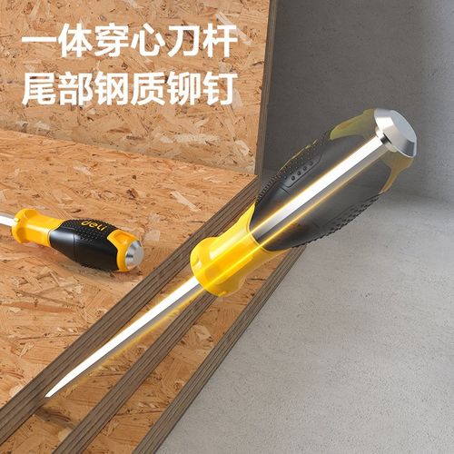 五金工具DL6270t12十字橡塑柄穿心螺丝批十字橡塑柄