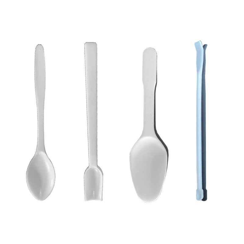 四氟药刮 特氟龙微量药r勺 PTFE取样勺 刮铲刮刀 耐腐蚀高温