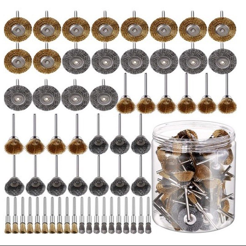 30PC60PC钢丝刷铜丝刷除锈清理打毛刺,标准件/零部件/工业耗材,磨头,淘宝优惠券,粉丝福利购,淘宝优惠卷
