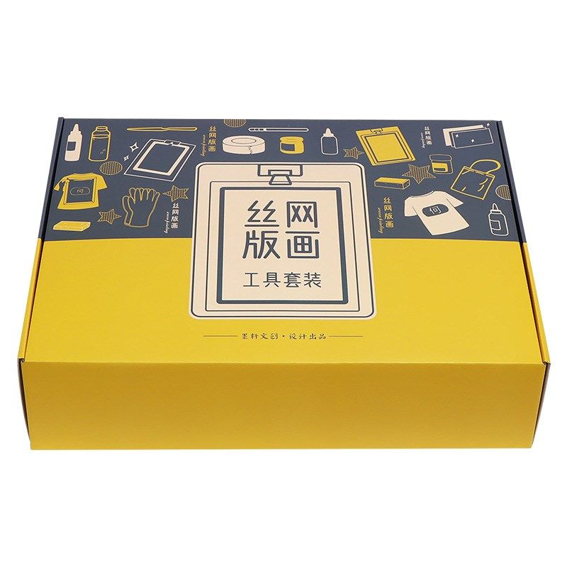 丝网印刷工具 diy丝网版画全套材料包套装滚动手工丝印版工具图片