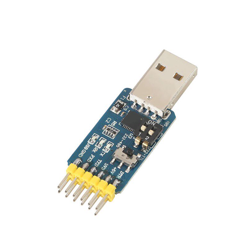 六合一多功能USB转UART串口模块CP2102usb TTL485 232互转自恢复