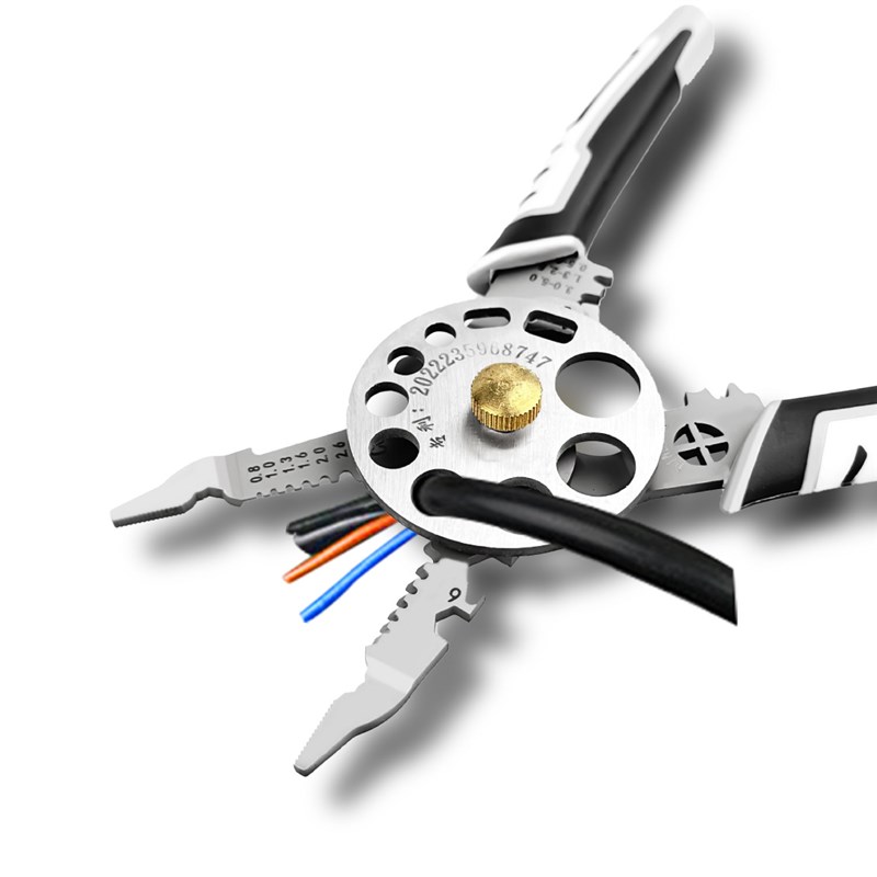 多功能7寸剥线j钳不锈钢剪线剥线绕线压线分线削线切割线工具钳子