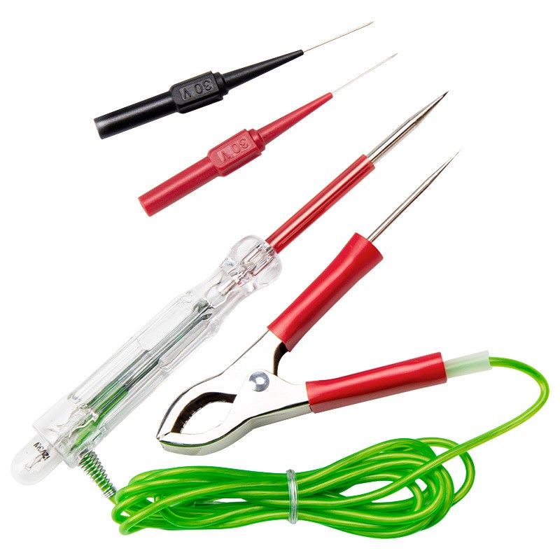 试灯测电笔检测笔m汽修汽车电工多功能测电笔12V24V试灯泡