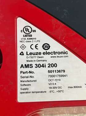 适用LeuzeAMS 304i 200激光测距传感器议价