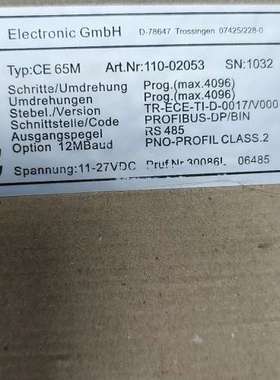 适用德国TR Electroc编码器CE 65M，型号110议价