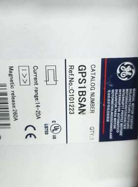 适用GE电动机断路器GPS1BSAN，，带UL认议价