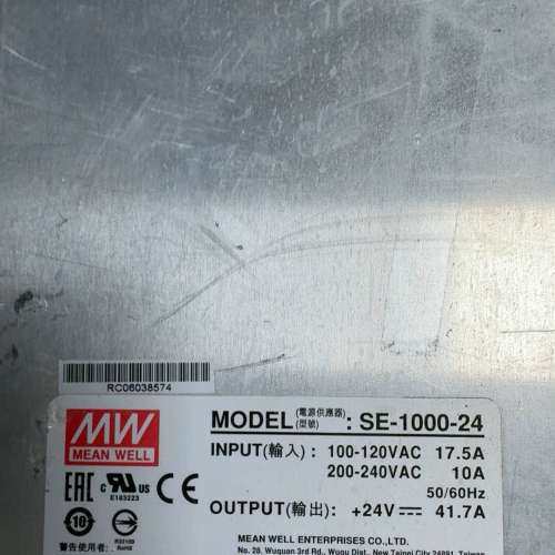 适用开关电源SE-1000-24，功能正常，成色为实图议价
