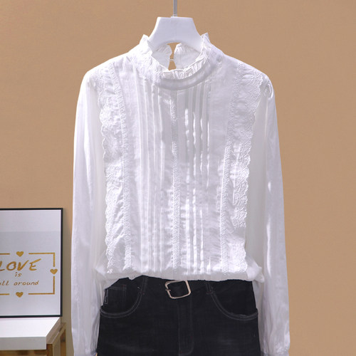 复古开衫长袖棉衬衫上衣