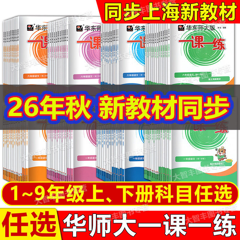 2026新版华东师大版一课一练普通版+增强版 一二三四五六七八九年级上下册123456789年级第一二学期 语文数学英语