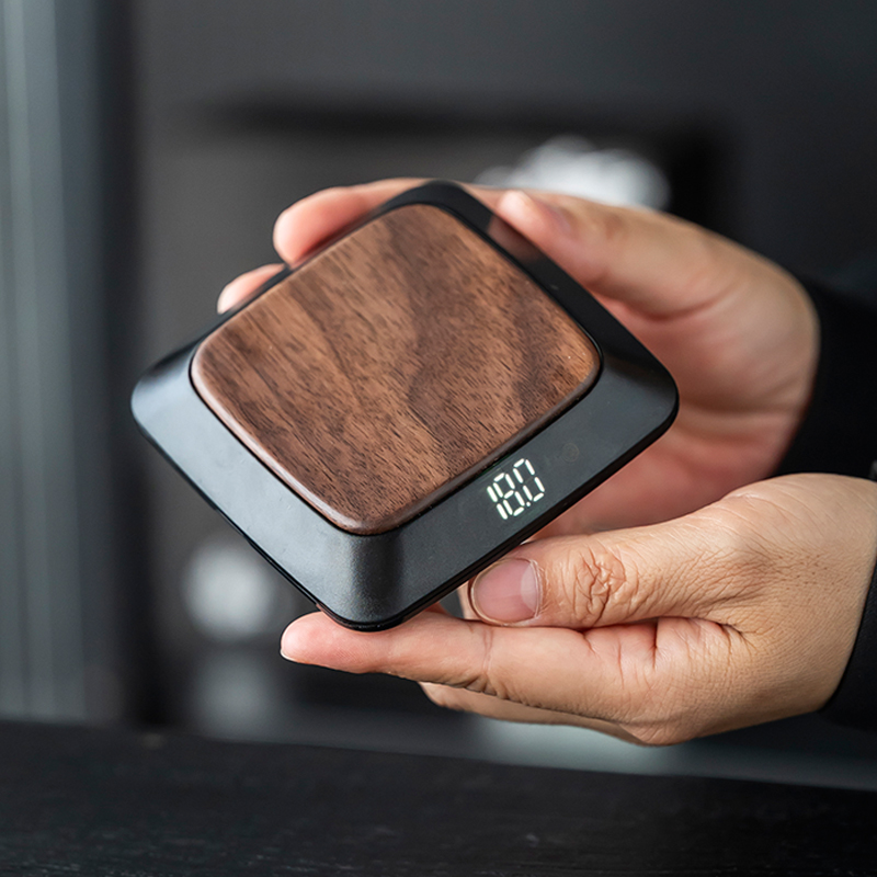 茶叶电子秤胡桃木数字显示