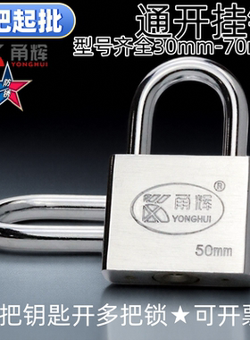 通锁一把钥匙开多把锁通开锁挂锁同开通用锁子电力柜子物业统开锁
