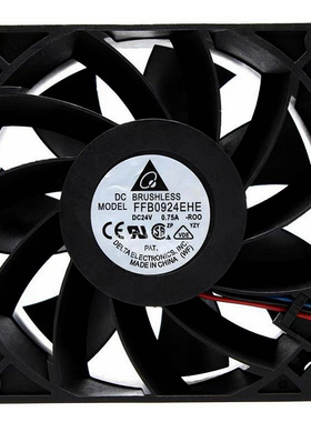 原装DELTA台达0.75A FFB0924EHE 9238 24V 9CM大风变频器散热风扇