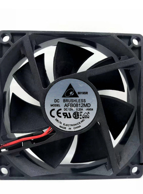AFB0812MD 台达风扇 8020 12V 0.20A 8CM 电脑 机箱 电源散热风扇
