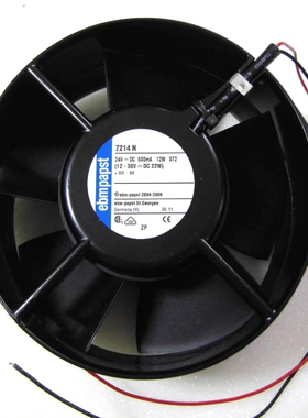 原装ebmpapst德国TYP 7214 N 24V DC 变频器散热风扇