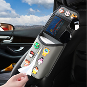 车载纸巾盒可爱卡通座椅侧面汽车挂件式 卫生纸盒收纳袋 车内抽取式