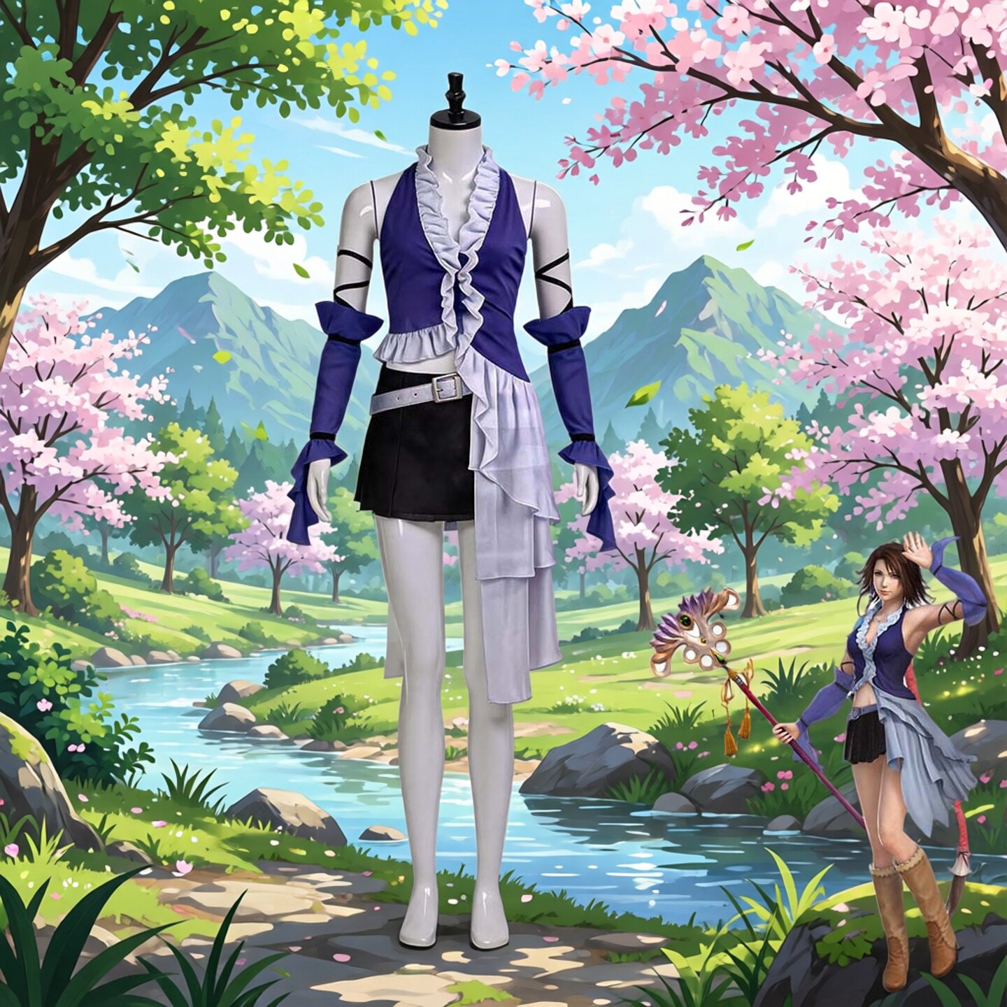 cos服万圣节角色扮演尤娜出演裙