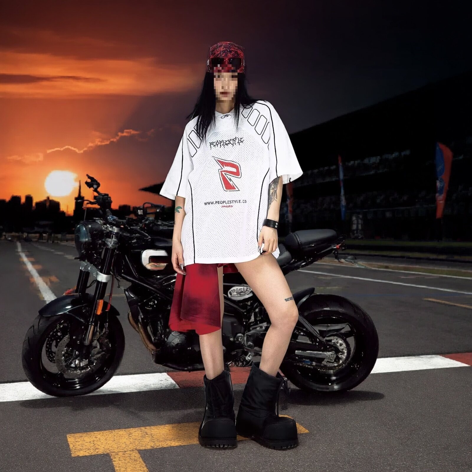 赛车服网眼速干透气短袖T恤男女