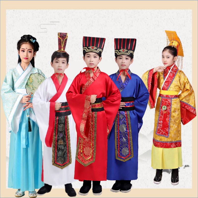 元旦完璧归赵儿童演出服装将相和蔺相如廉颇课本剧服赵王秦王汉服