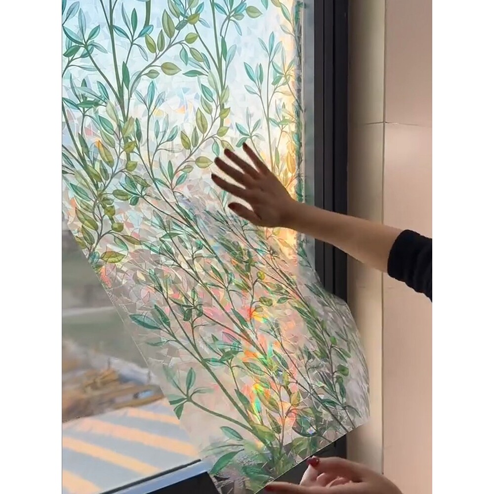浴室卫生间防窥膜磨砂玻璃贴透光不透人窗户贴纸阳台隔热膜不留痕